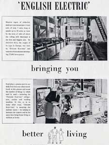 1952 English Electric Vintage Ad - Retrofair