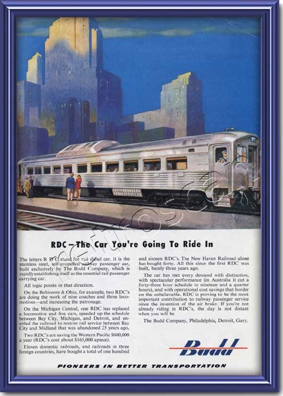 1952 Budd Engineering Vintage Ad