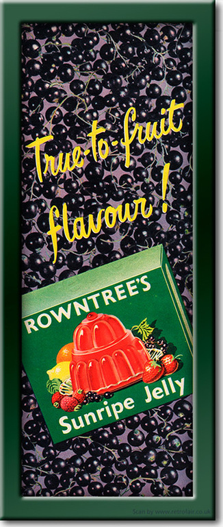 1954 Rowntree's Fruit Jelly Vintage Magazine Ad - Retrofair