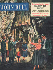 1955 August John Bull Vintage Magazine couple exploring a cave